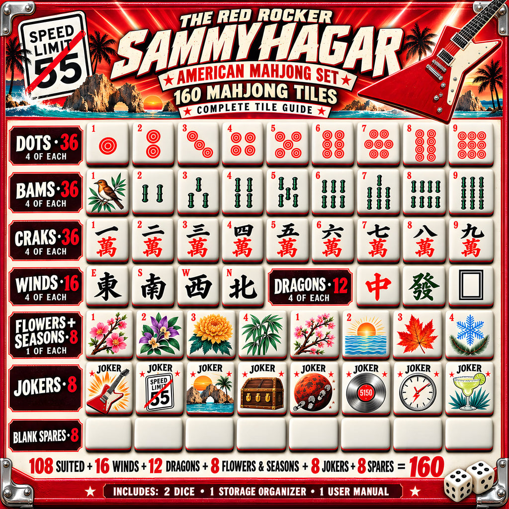 Premium SMYH Mahjong Tiles Set PVNA