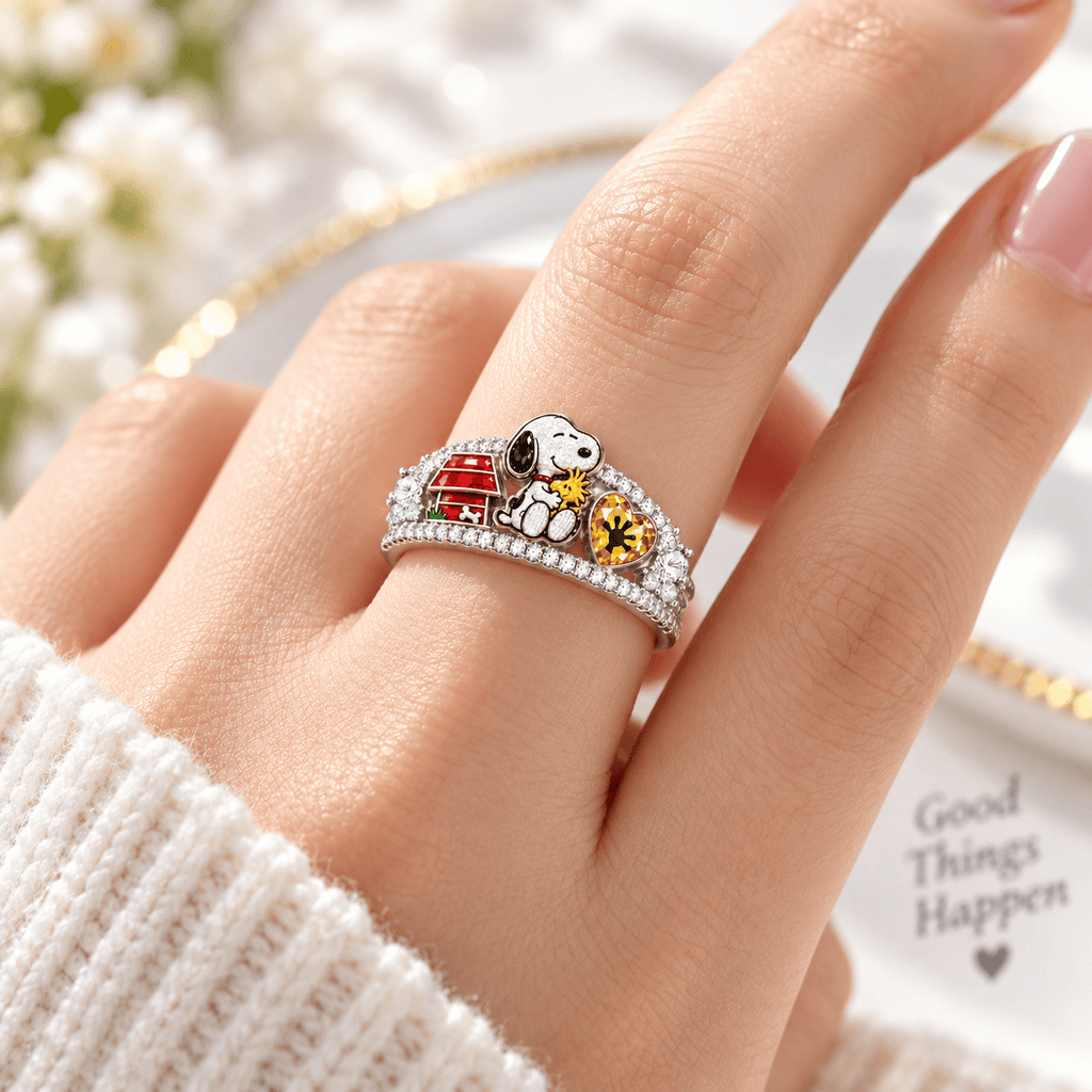 SPNY Premium Charm Pavé Statement Ring NTNA