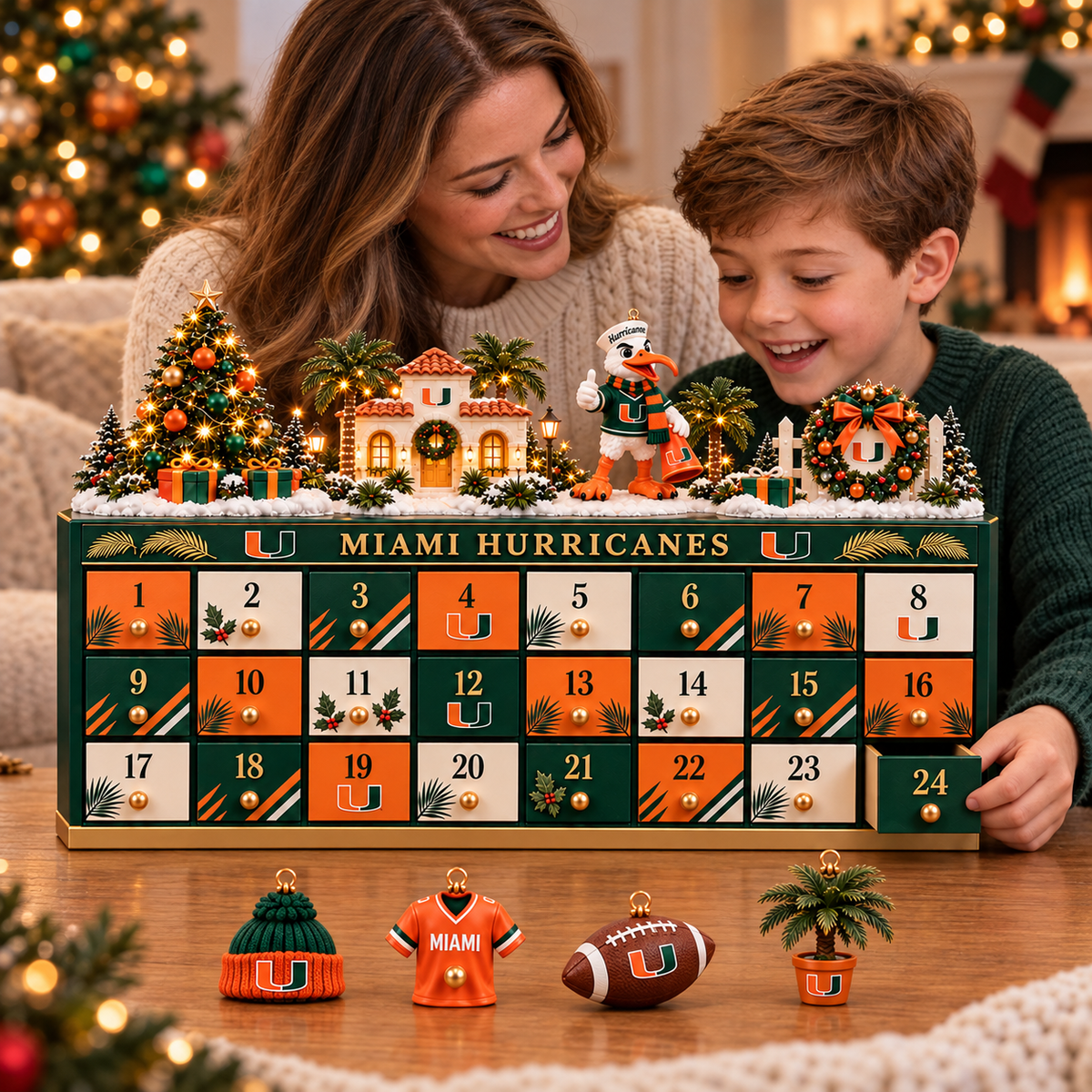Premium MHC Christmas Wooden Advent Calendar TTMH