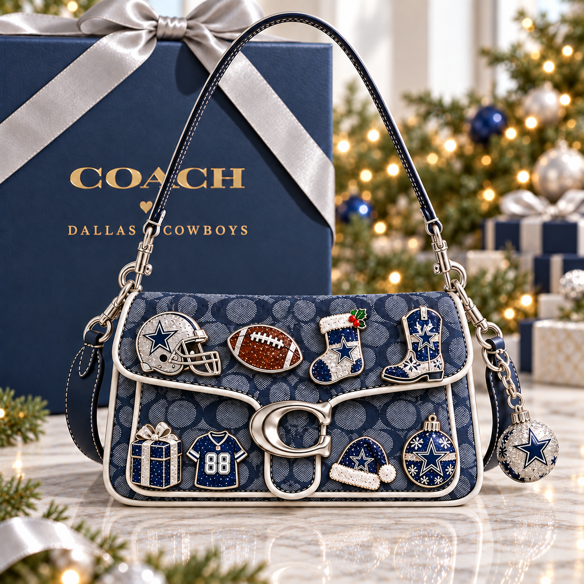 Premium DLCB Noel Shoulder Cross With Charm NPL
