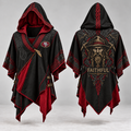 SF49 Gothic Viking Hooded Poncho PNPA