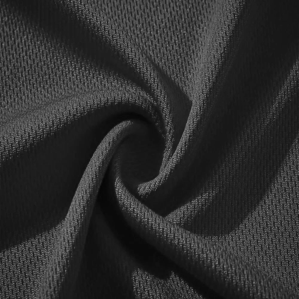 Fashionable men's polyester micro elastic letter print breathable round neck T-shirt pants set summer outdoor casual sportswear