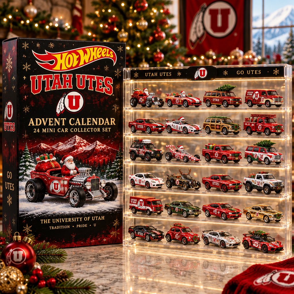 Utah Utes Premium Mini Car Advent Calendar