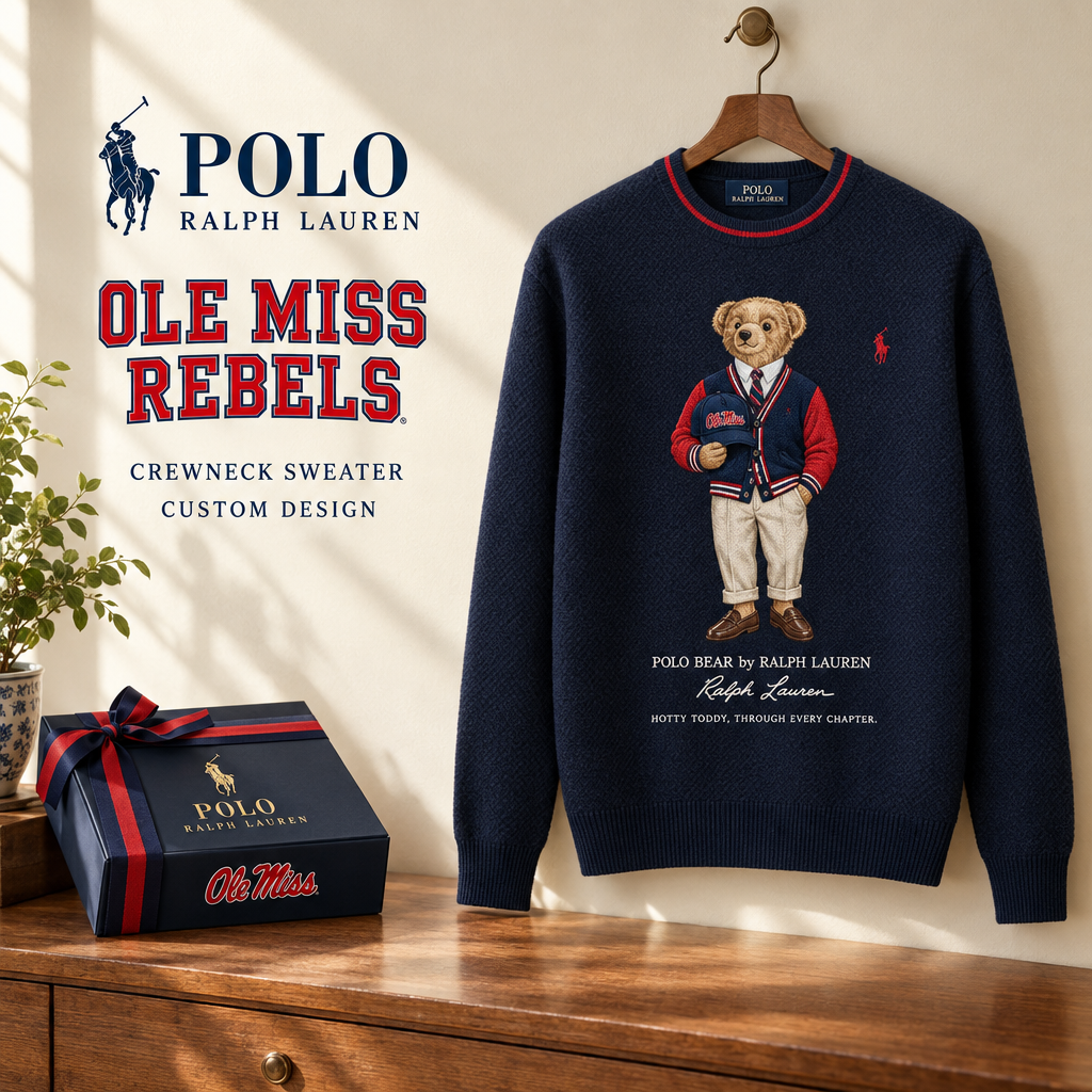 Ole Miss Rebels Premium Crewneck Sweater