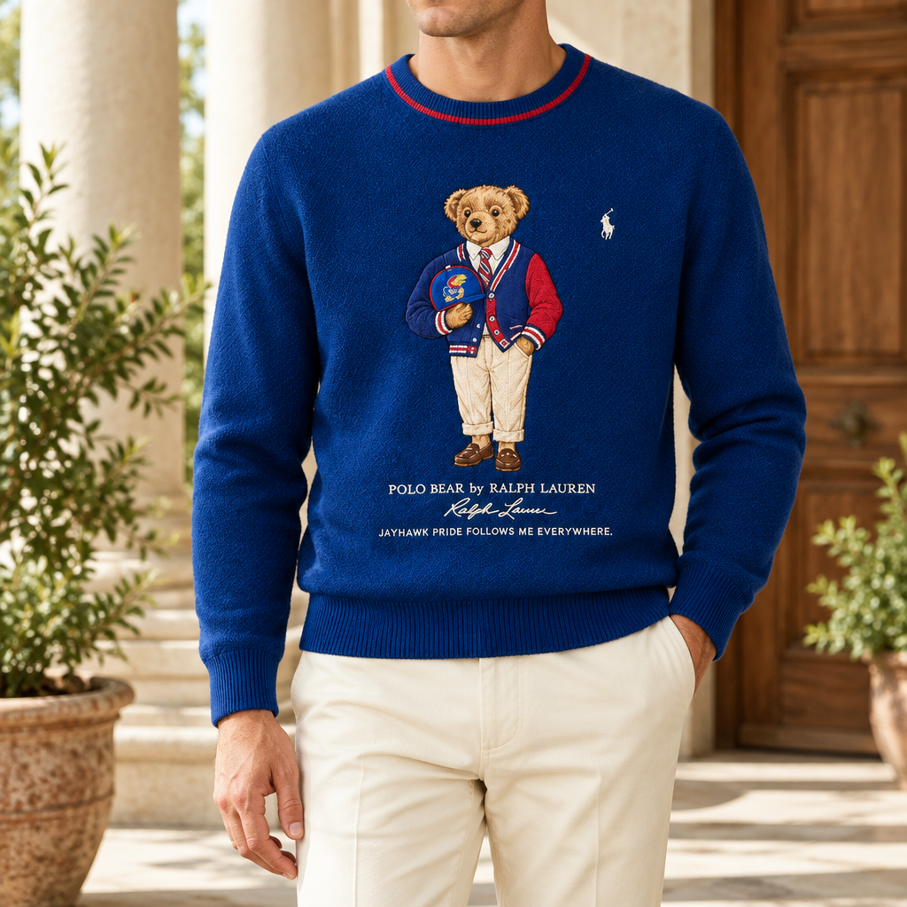 Kansas Jayhawks Premium Crewneck Sweater