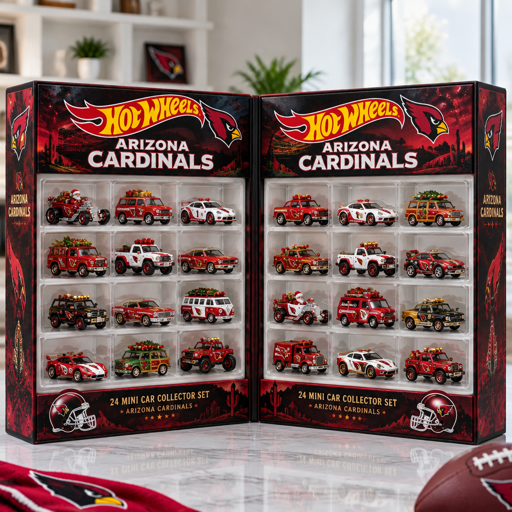 Arizona Cardinals Premium Mini Car Advent Calendar