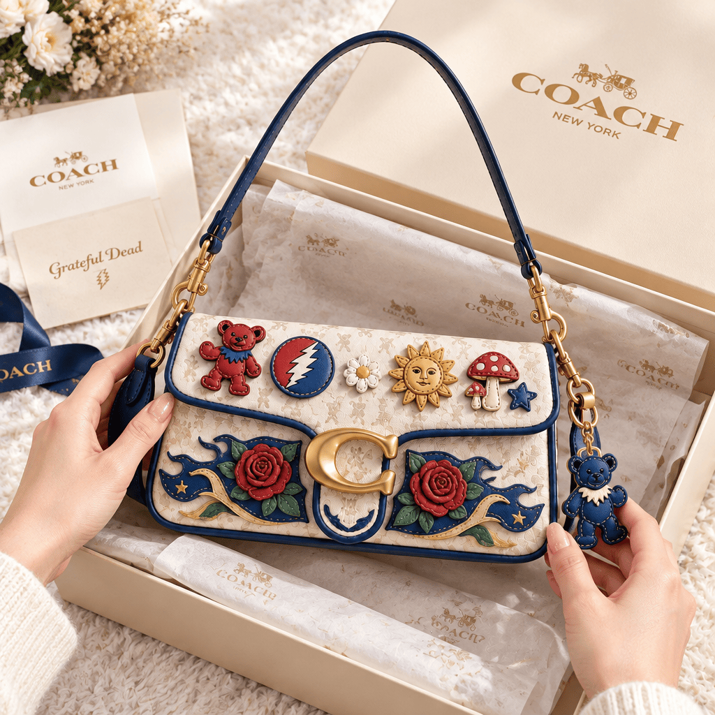 Premium GRFD Coach Shoulder Cross With Charm LNTH